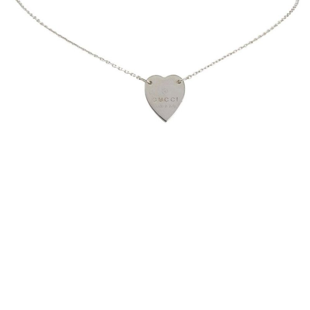 Gucci Heart Pendant Necklace SV 925 Silver - Picture 2 of 5